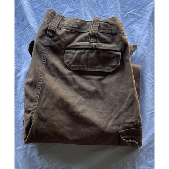 Vintage M Gordon Men Cargo Pants Men’s Sz 30R Brown Heavy Twill Utility Workwear - Picture 16 of 16